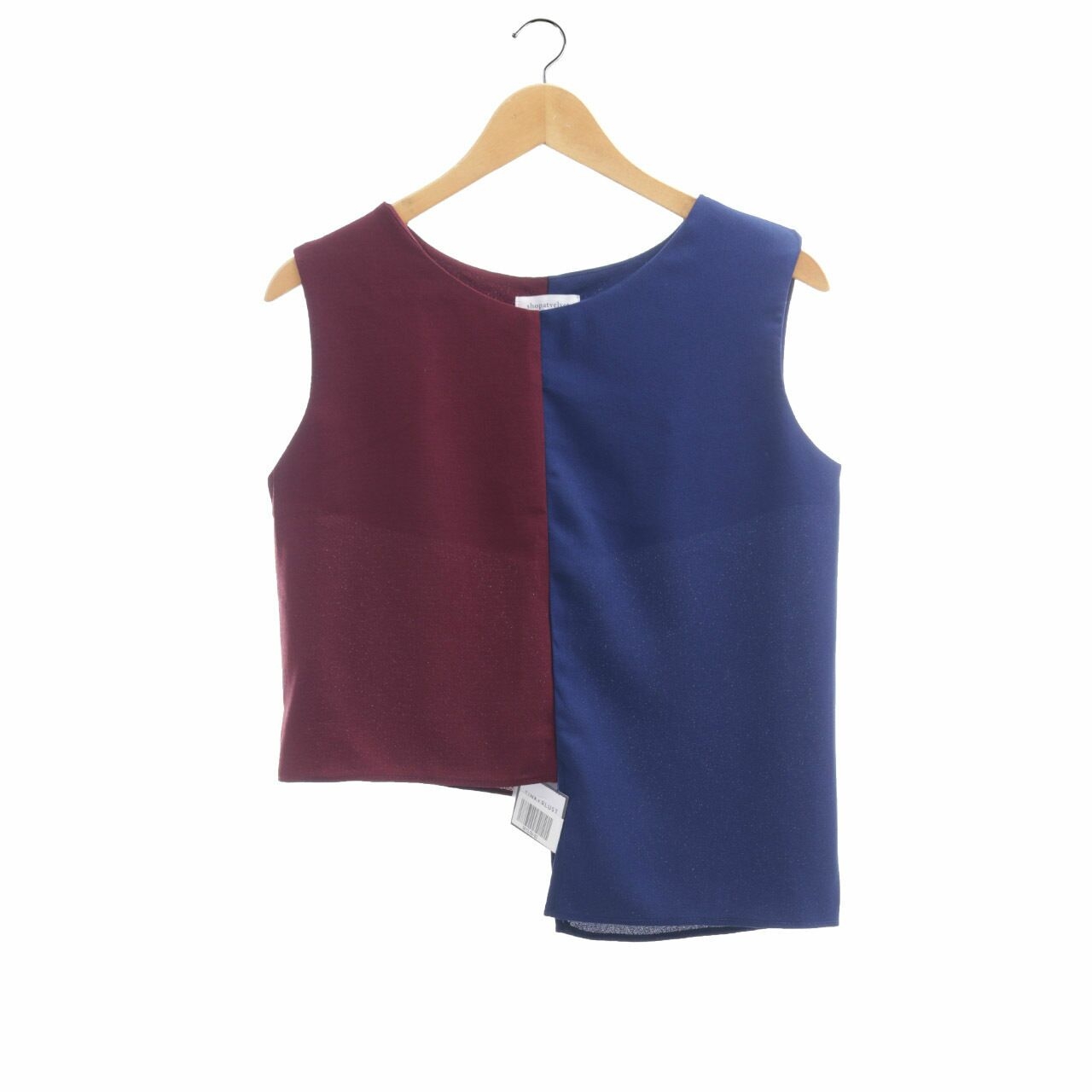 Shop At Velvet Navy & Maroon Sleeveless