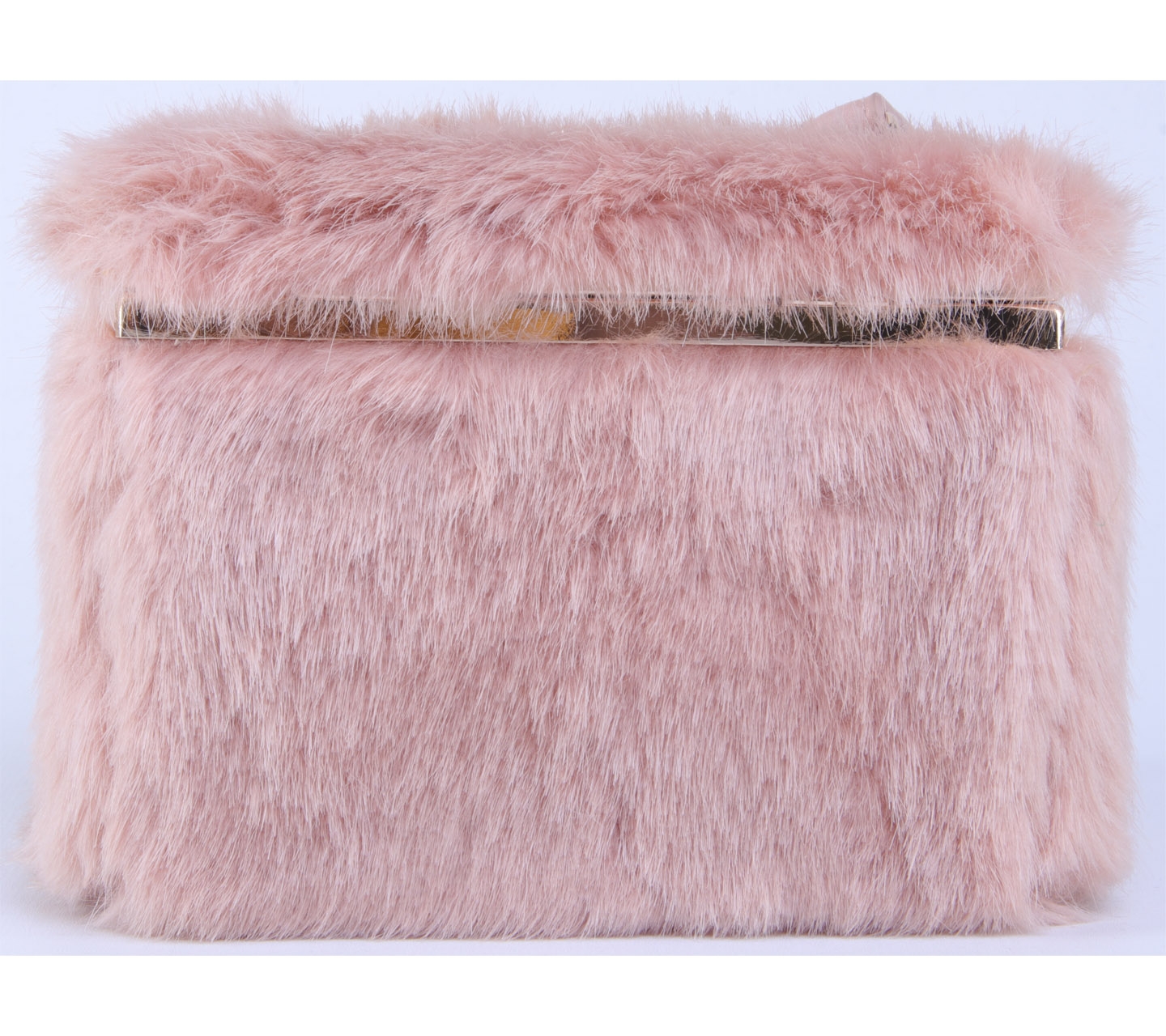 Zara Peach Fur Sling Bag