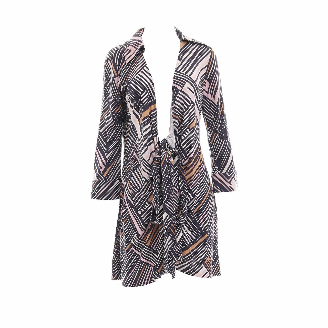 Diane Von Furstenberg Multi Wrap Mini Dress