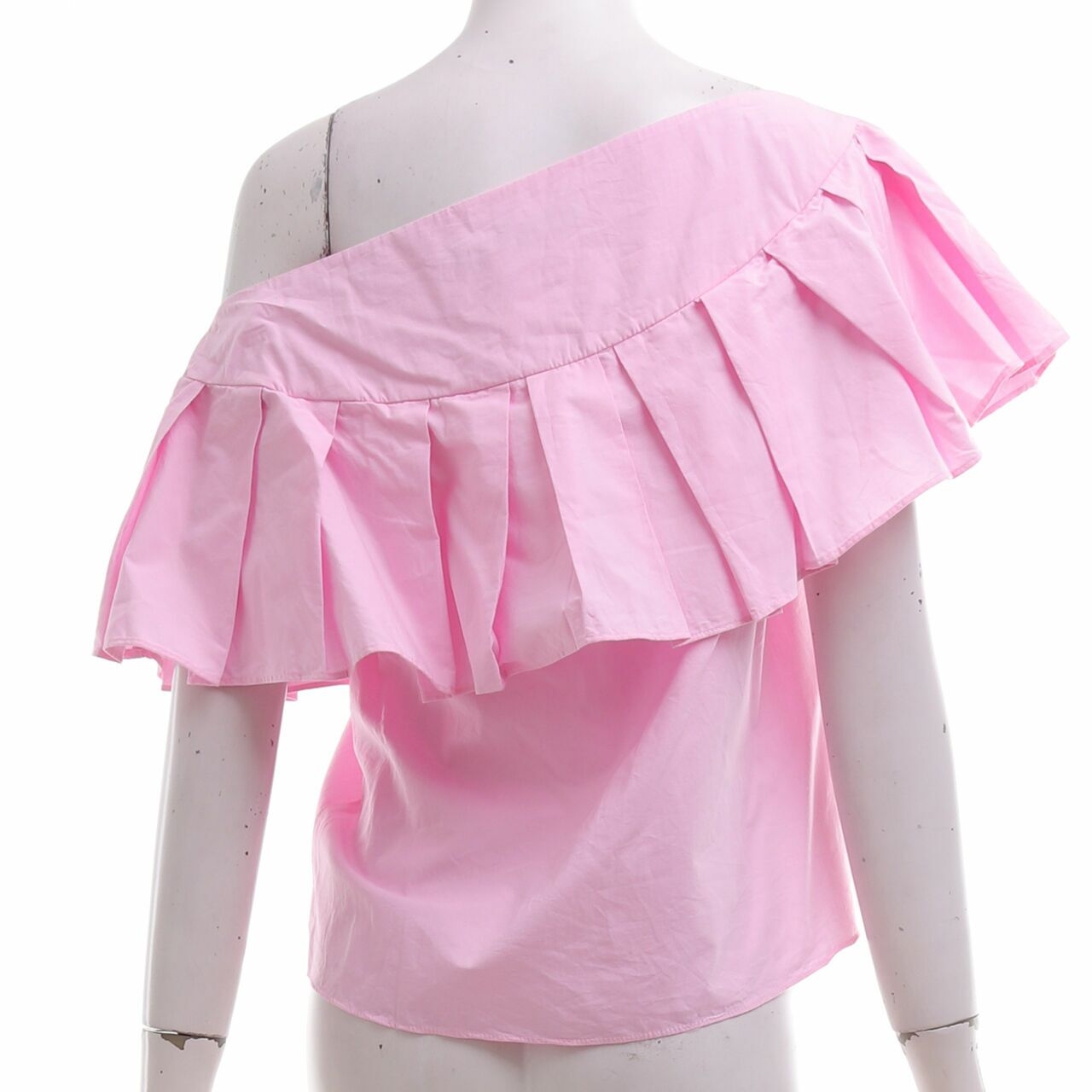 Zara Pink Ruffle Blouse