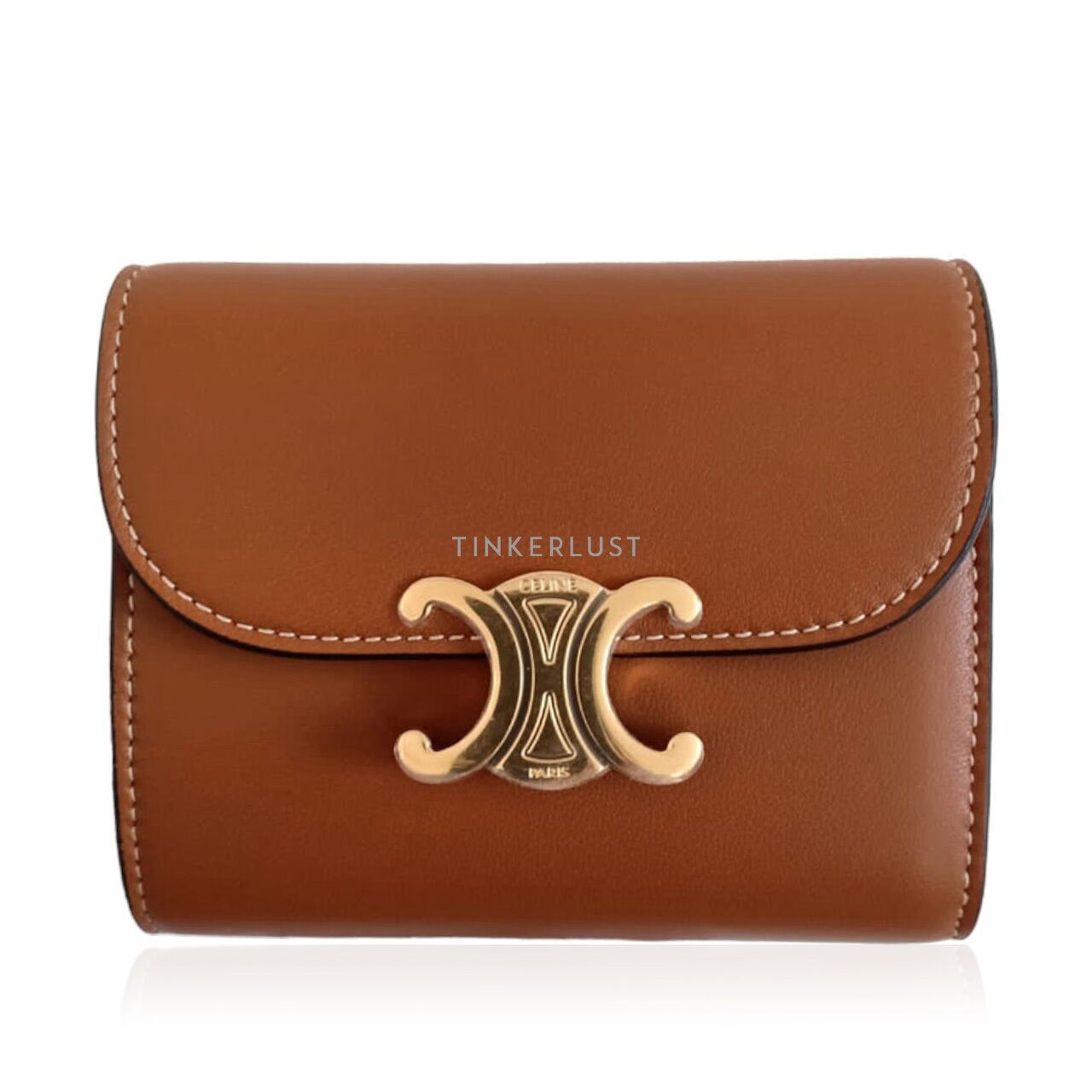 Celine Tan Small Flap Wallet 