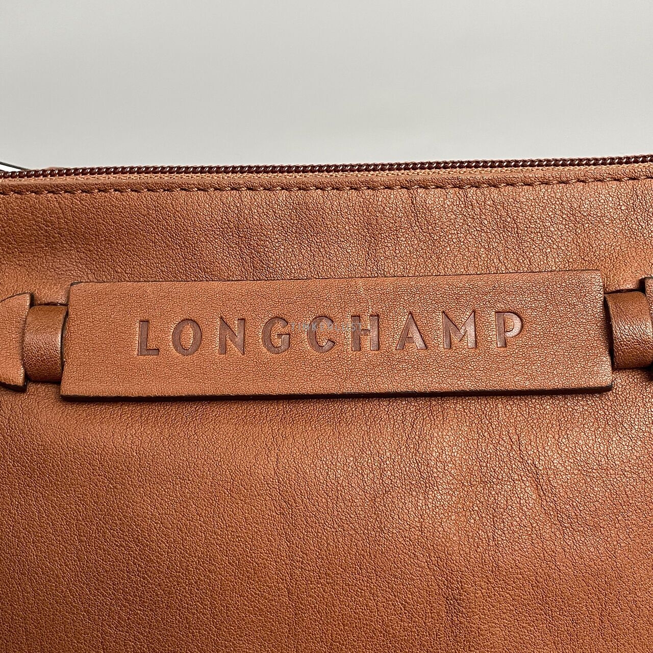 Longchamp Brown 3D XS Cognac Leather Sling Bag