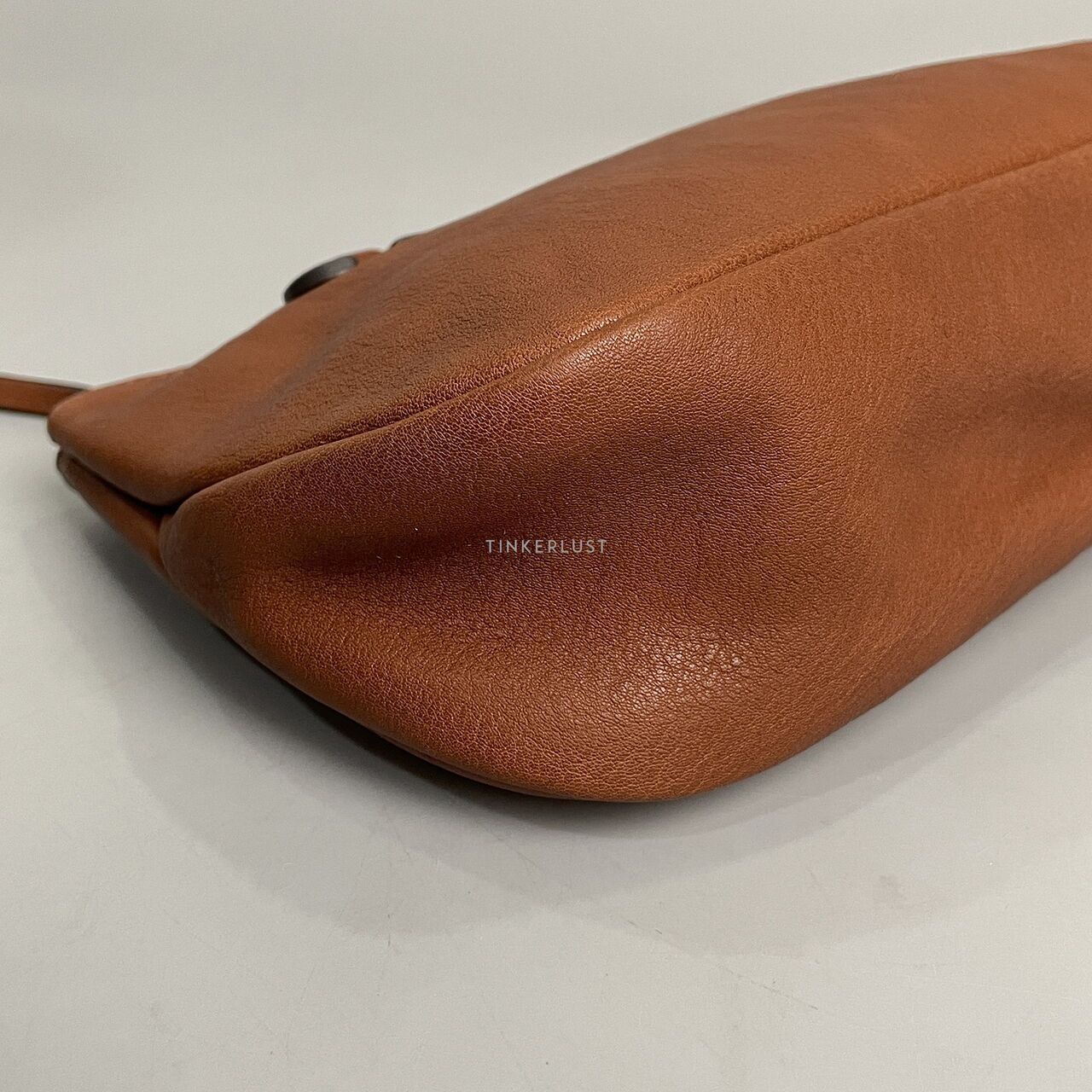 Longchamp Brown 3D XS Cognac Leather Sling Bag