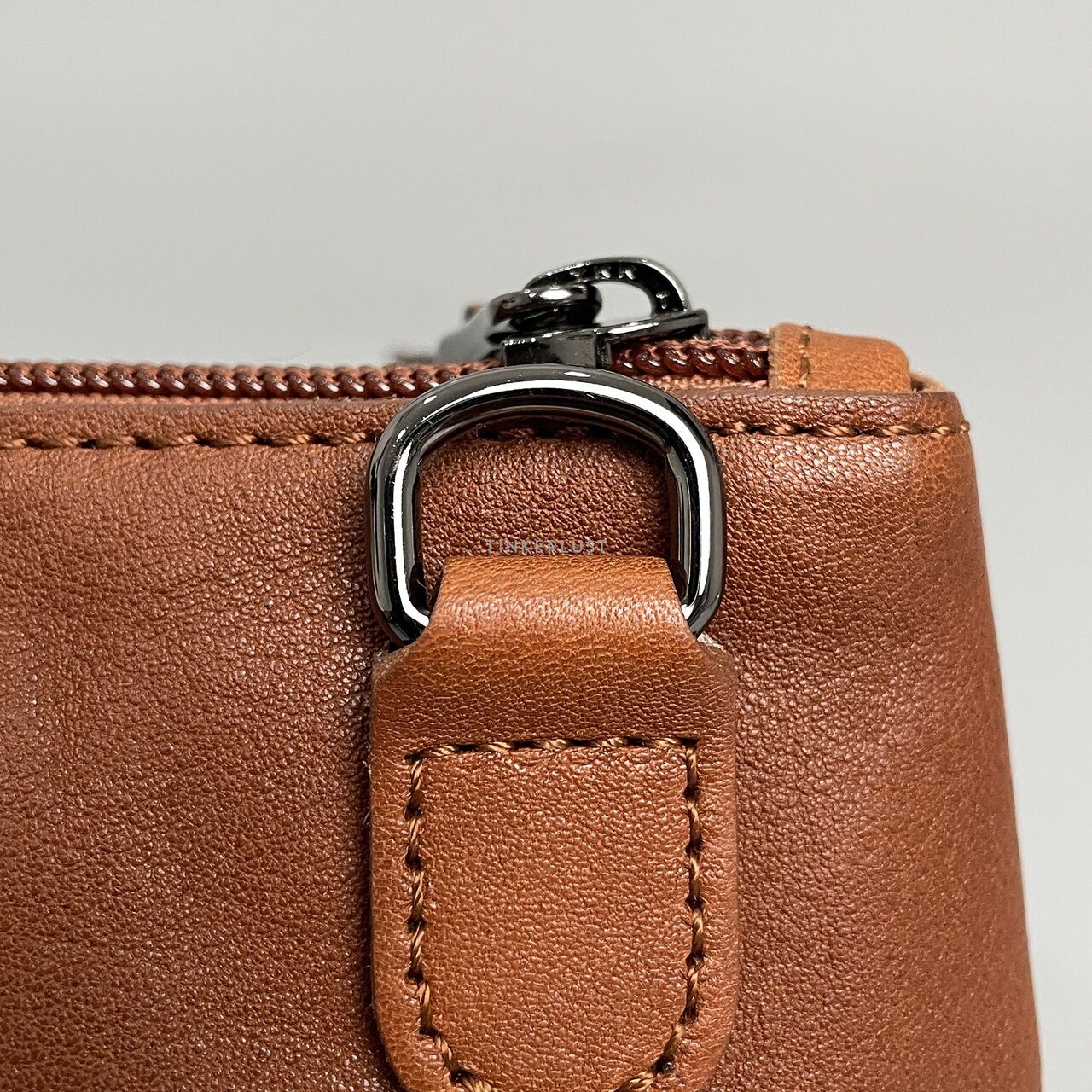 Longchamp Brown 3D XS Cognac Leather Sling Bag