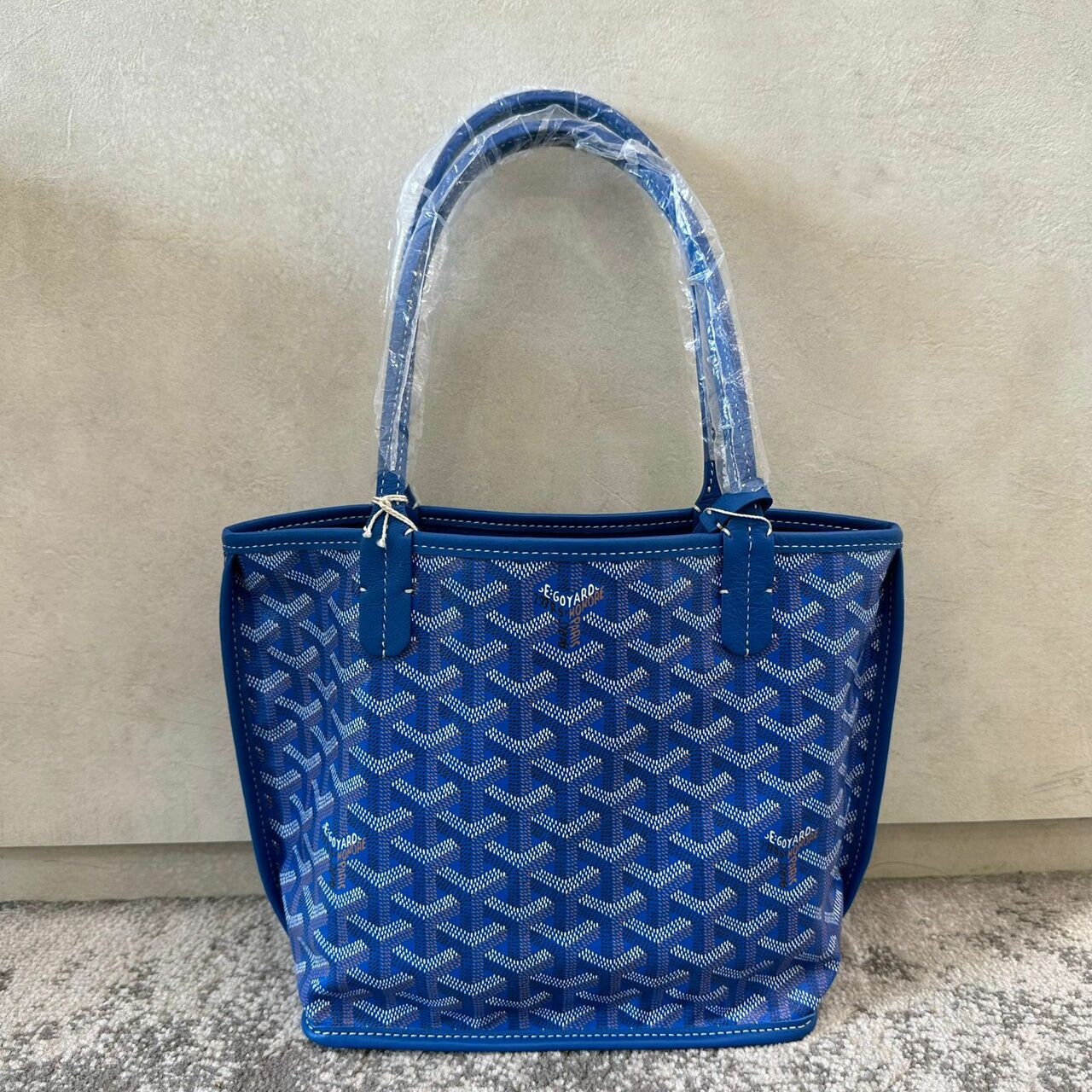 Goyard Mini Anjou Light Blue Tote Bag