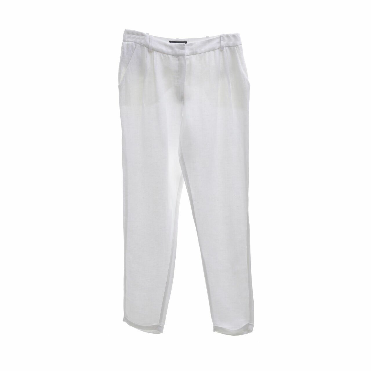 Mango White Long Pants