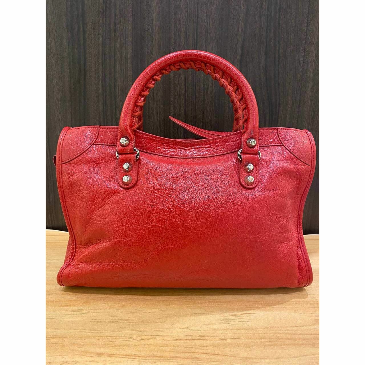 Balenciaga City Classic Small Red SHW 2018 Satchel