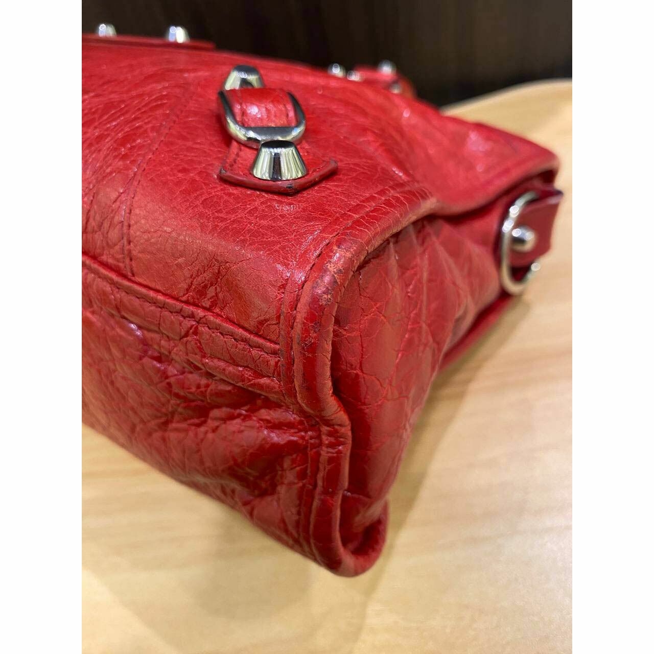 Balenciaga City Classic Small Red SHW 2018 Satchel