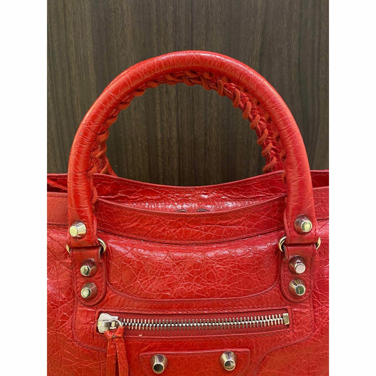 Balenciaga City Classic Small Red SHW 2018 Satchel