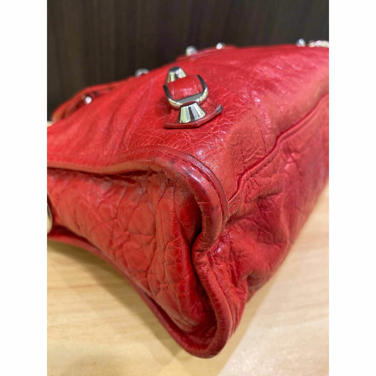 Balenciaga City Classic Small Red SHW 2018 Satchel