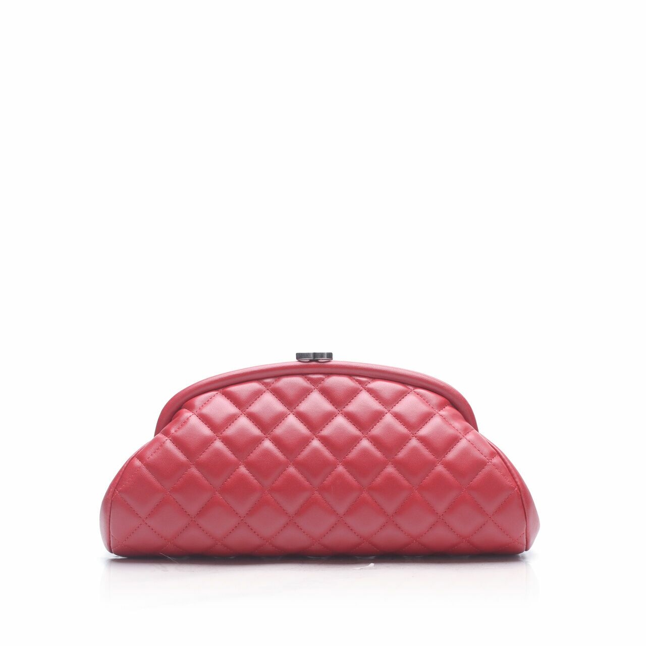 Chanel Red Classic Timeless Red Clutch