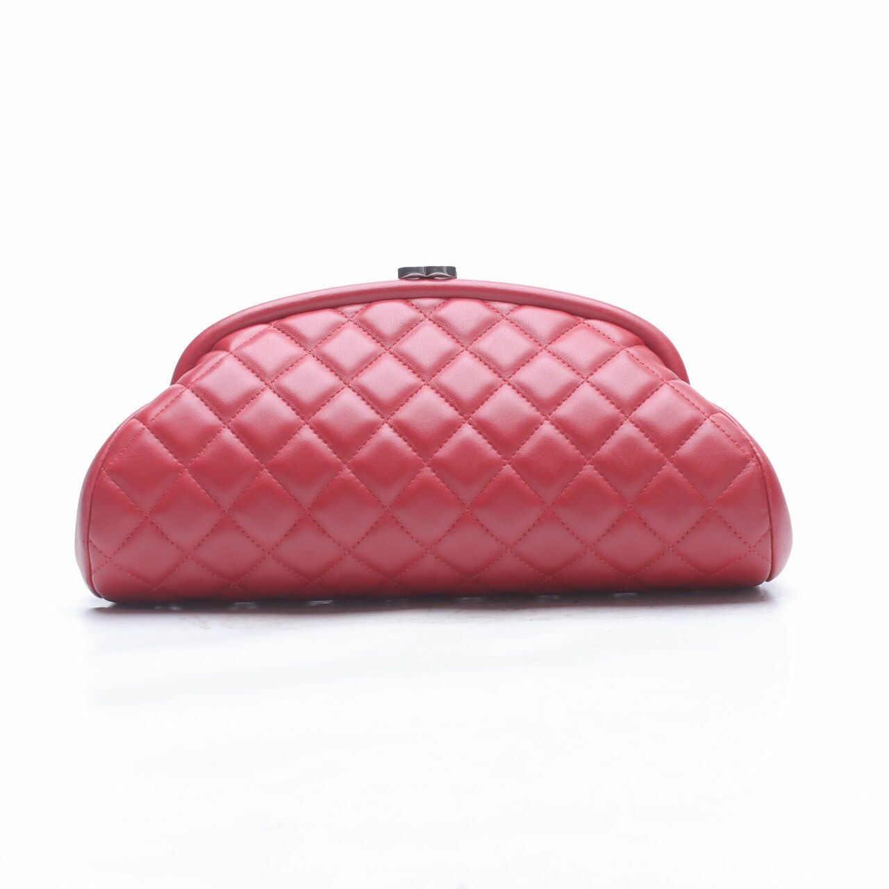 Chanel Red Classic Timeless Red Clutch