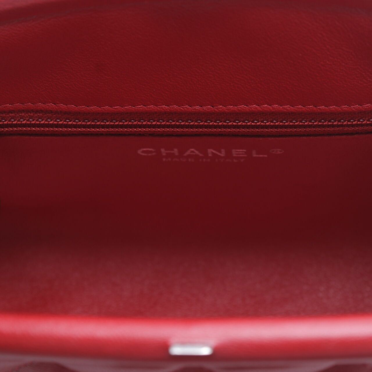 Chanel Red Classic Timeless Red Clutch