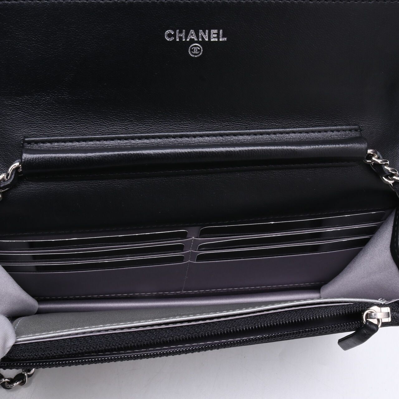 Chanel Lambskin Camelia Wallet On Chain SHW