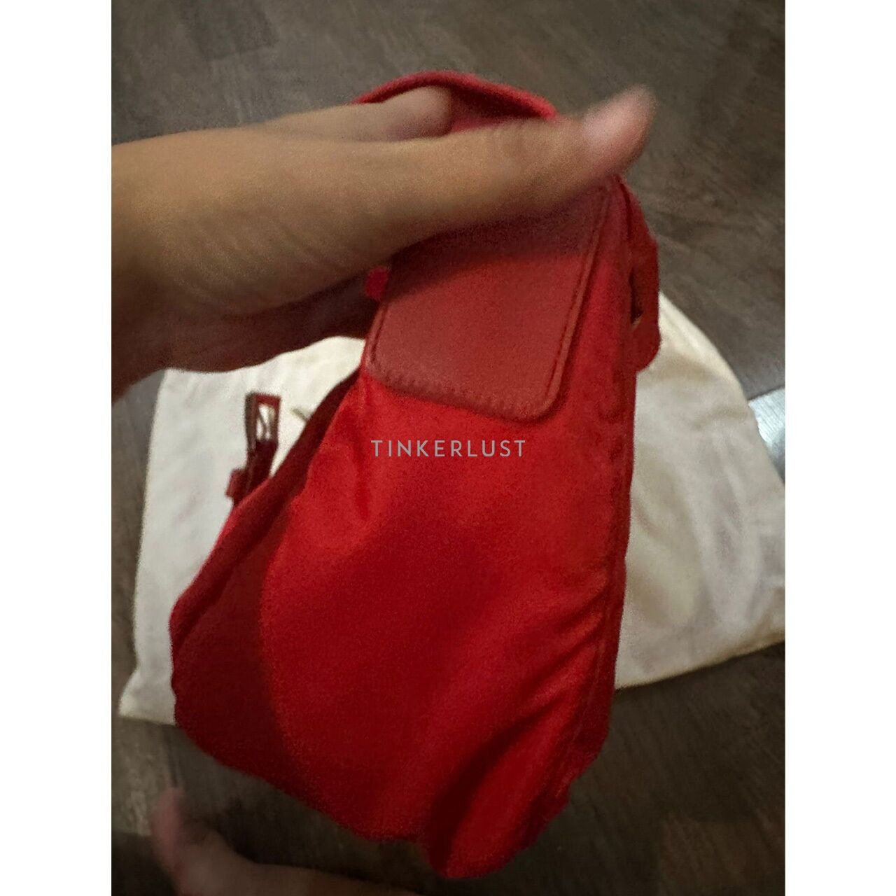 Prada Red Tessuto Rosso Sling Bag