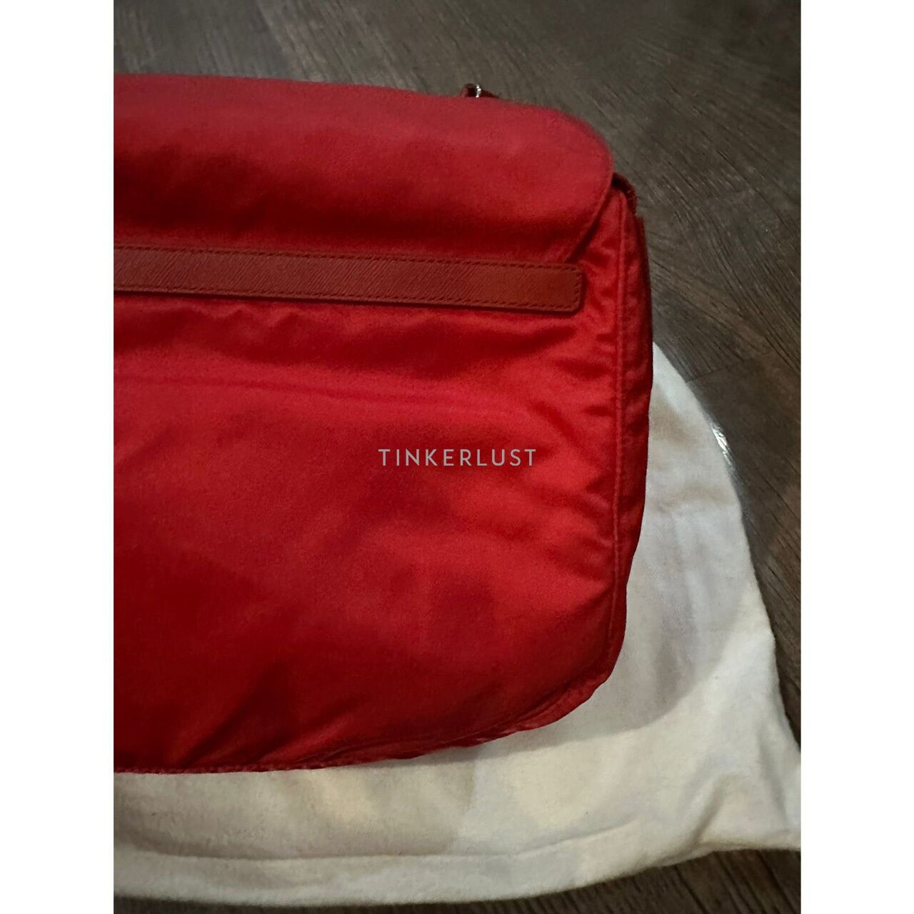 Prada Red Tessuto Rosso Sling Bag