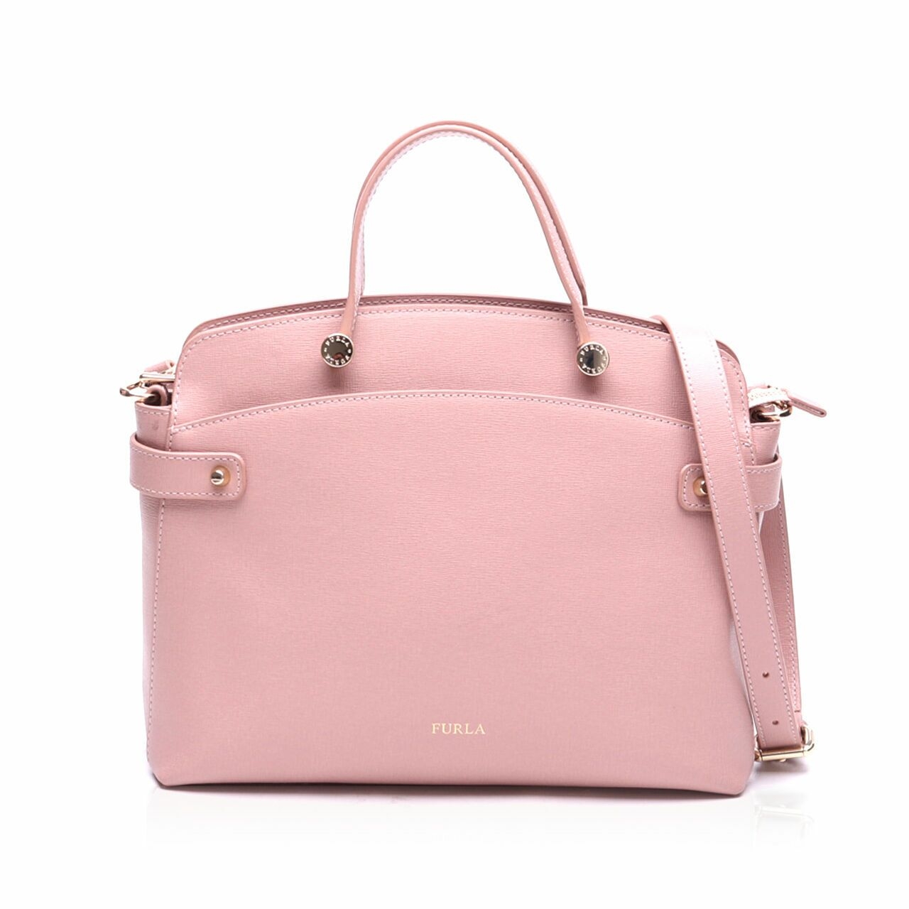 Furla Agata Medium Pink Satchel Bag
