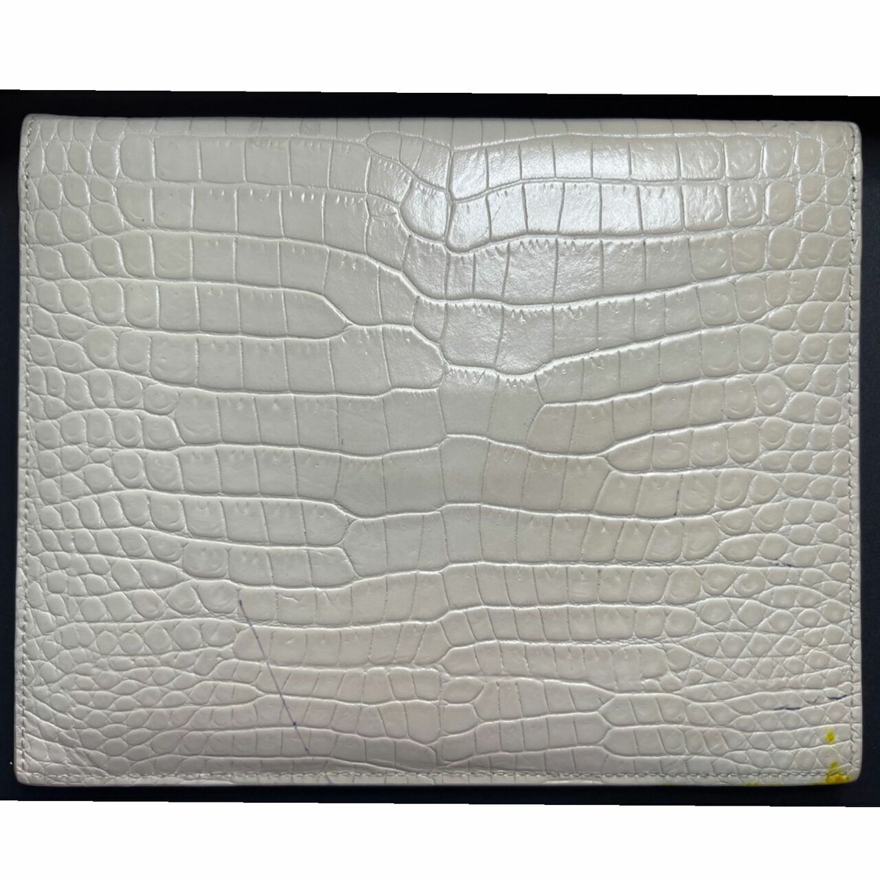 Saint Laurent Uptown Baby Pouch Shiny Croco Embossed