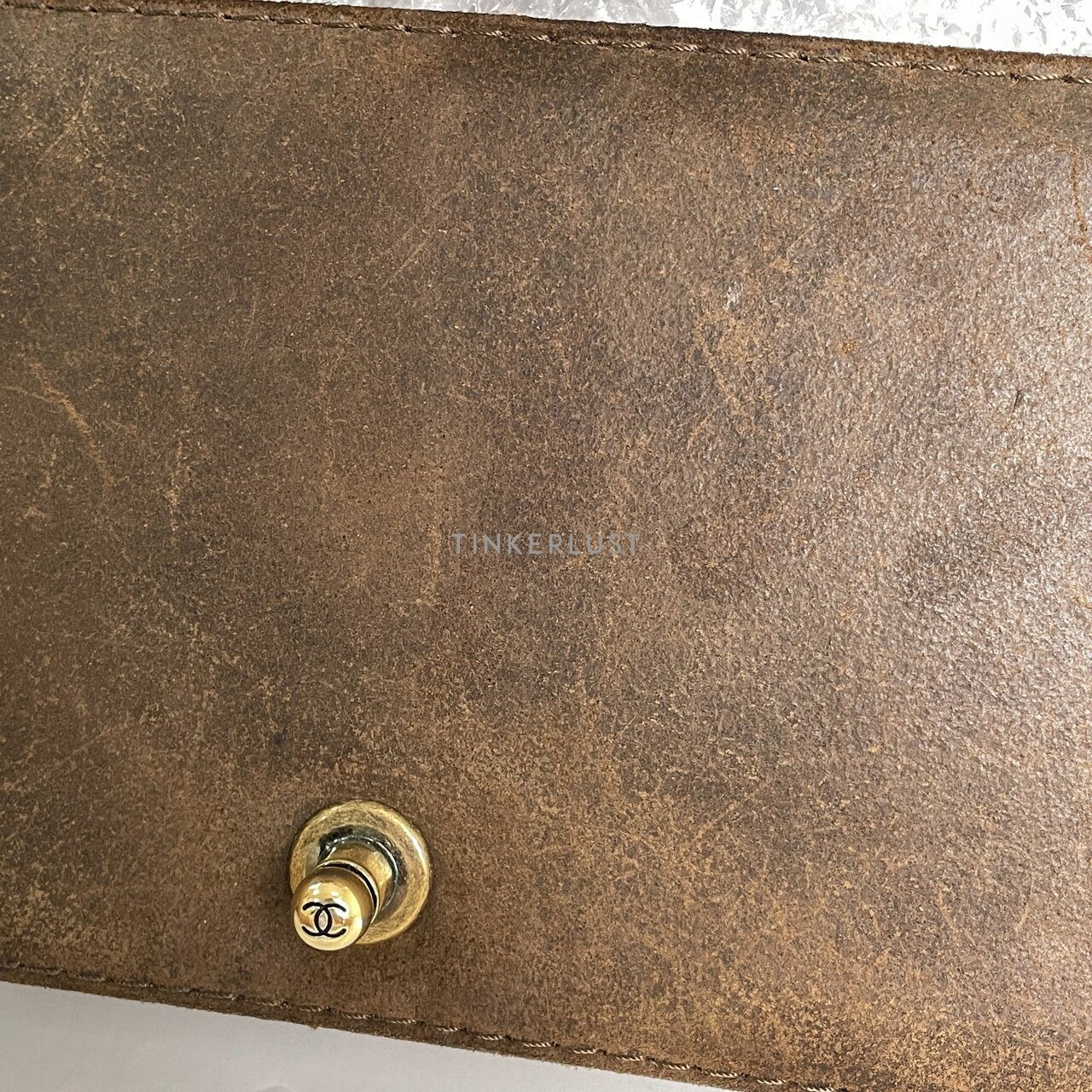 Chanel Boy Brown Distressed Medium Shoulder Bag #18