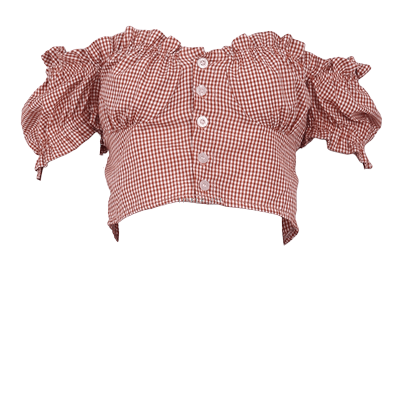 Private Collection Multi Plaid Crop Blouse