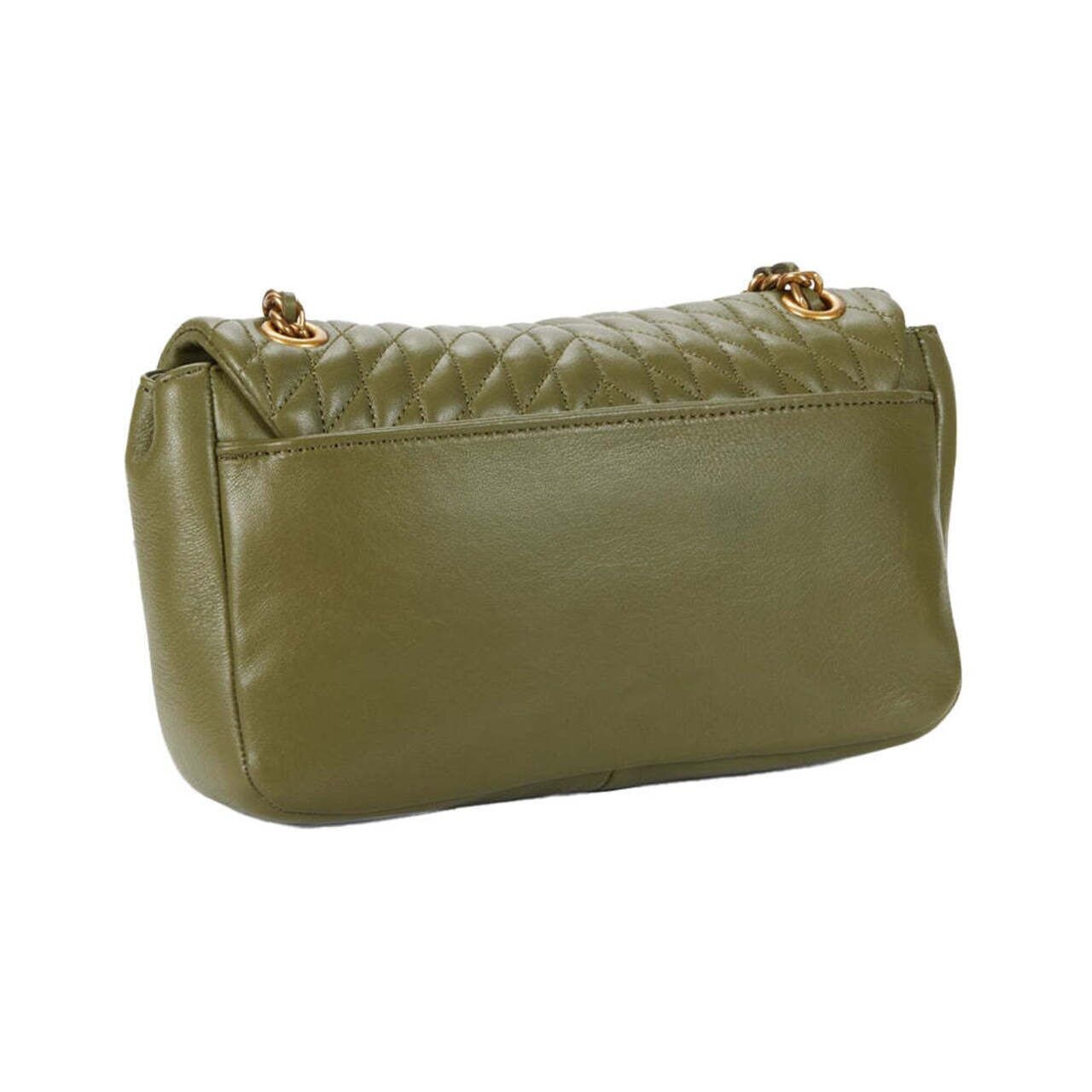 Karl Lagerfeld Agyness Quilted Shoulder Bag Olive