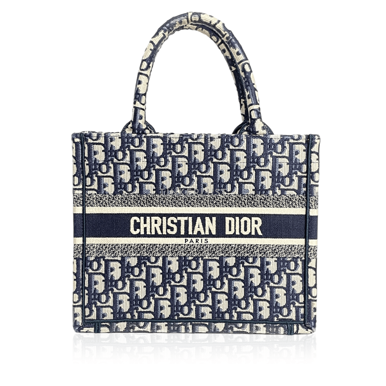 Christian Dior Book Tote Small Oblique Navy 2022