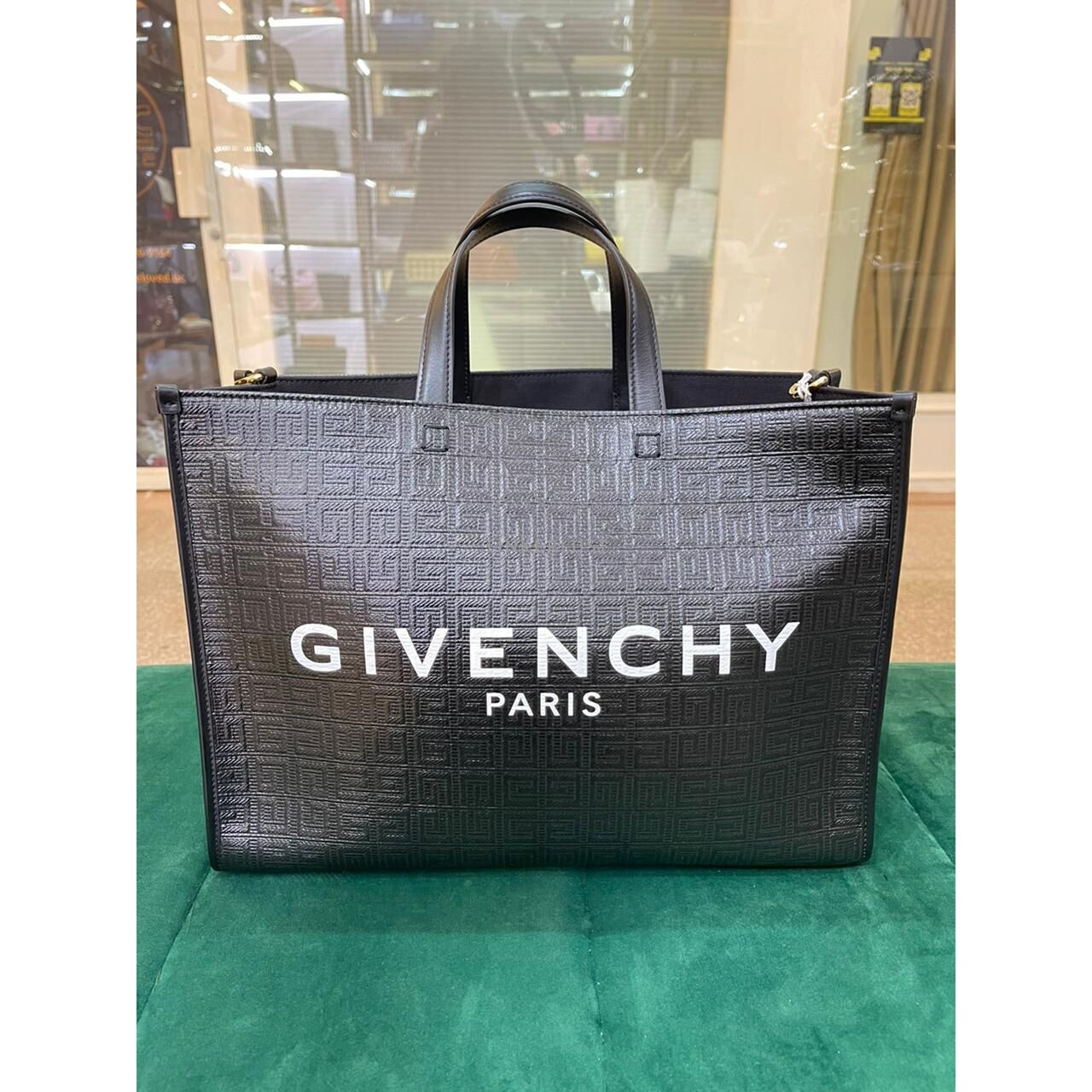 Givenchy GG Embossed Black Leather GHW 2022 Totebag