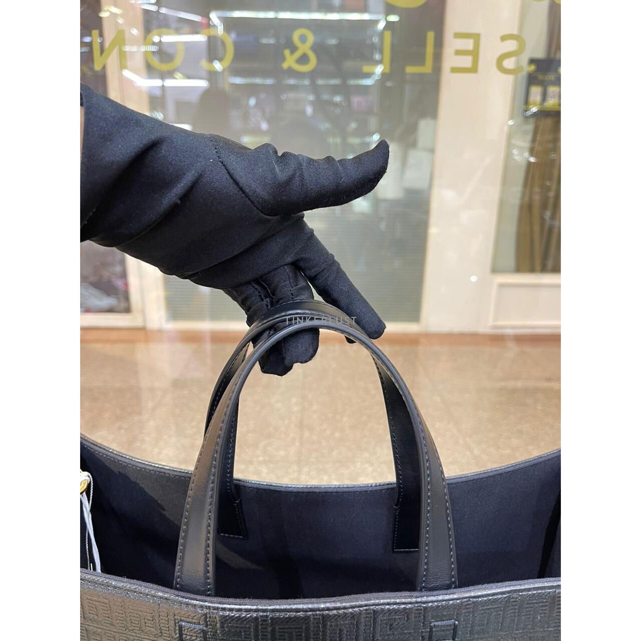 Givenchy GG Embossed Black Leather GHW 2022 Totebag