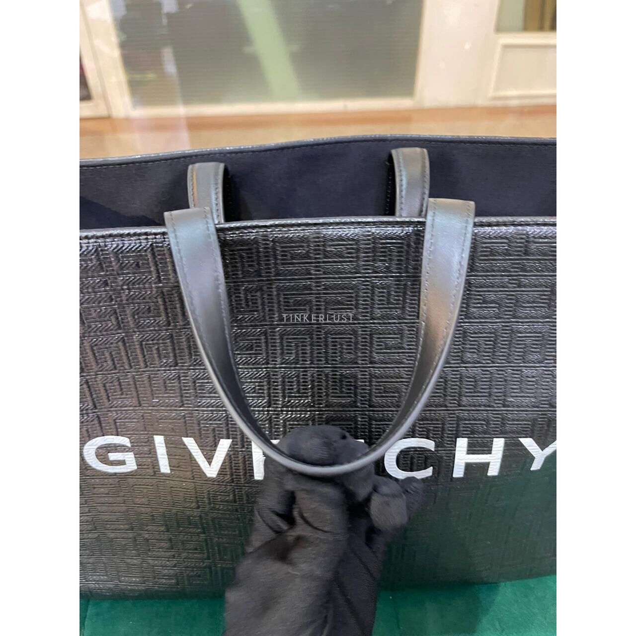 Givenchy GG Embossed Black Leather GHW 2022 Totebag