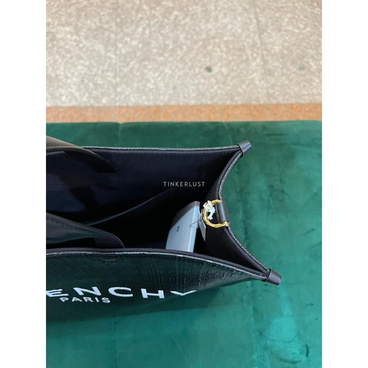 Givenchy GG Embossed Black Leather GHW 2022 Totebag