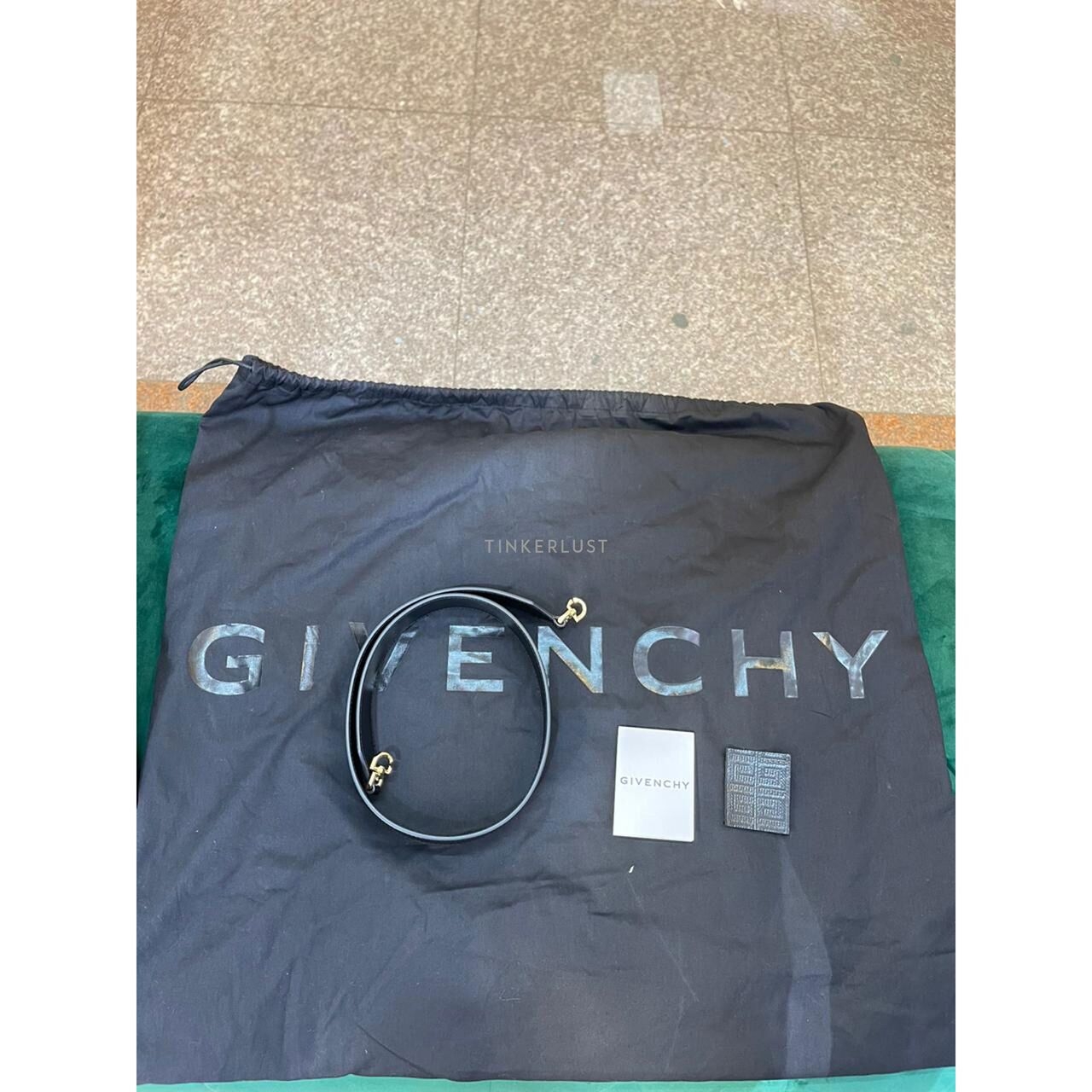 Givenchy GG Embossed Black Leather GHW 2022 Totebag