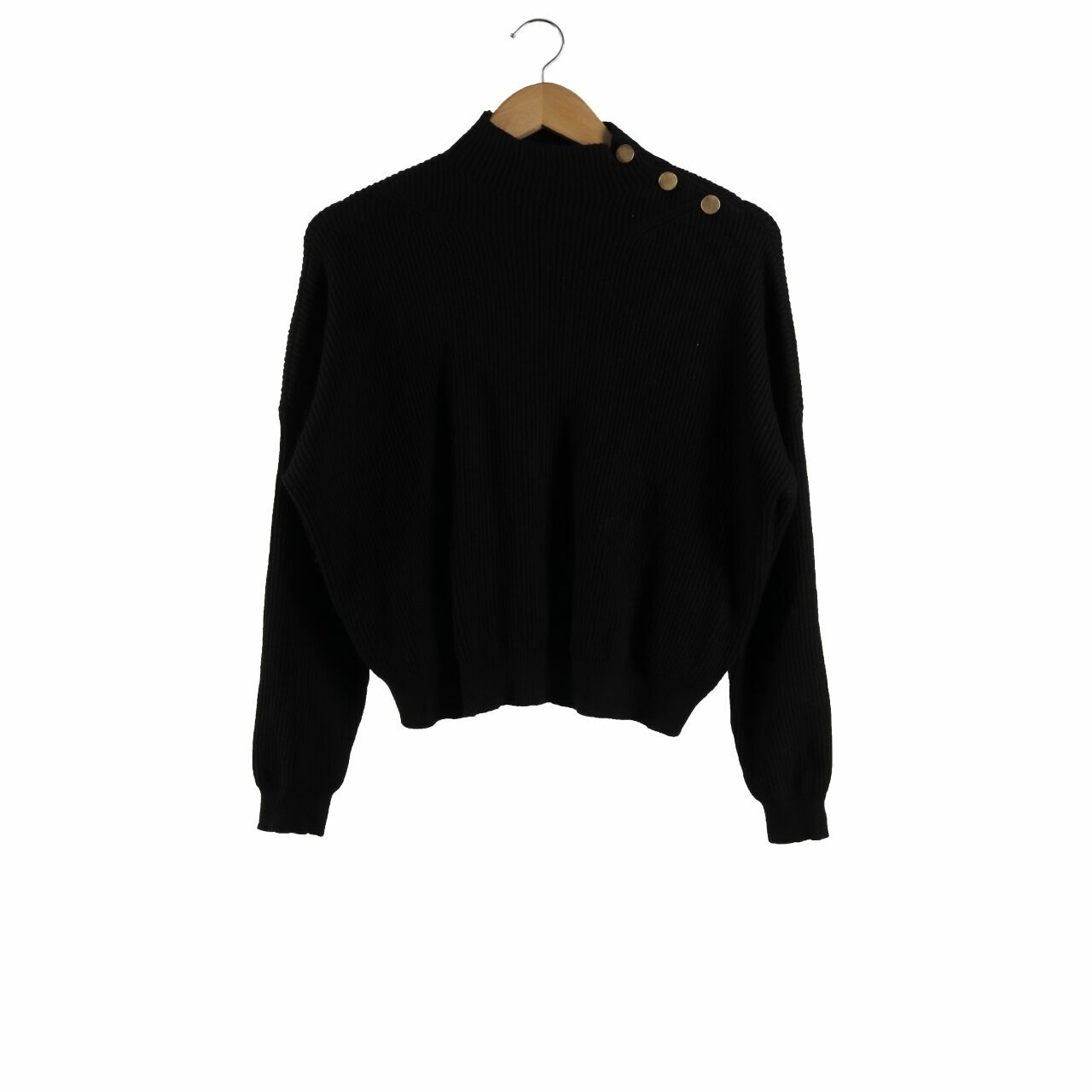 Mango Black Blouse