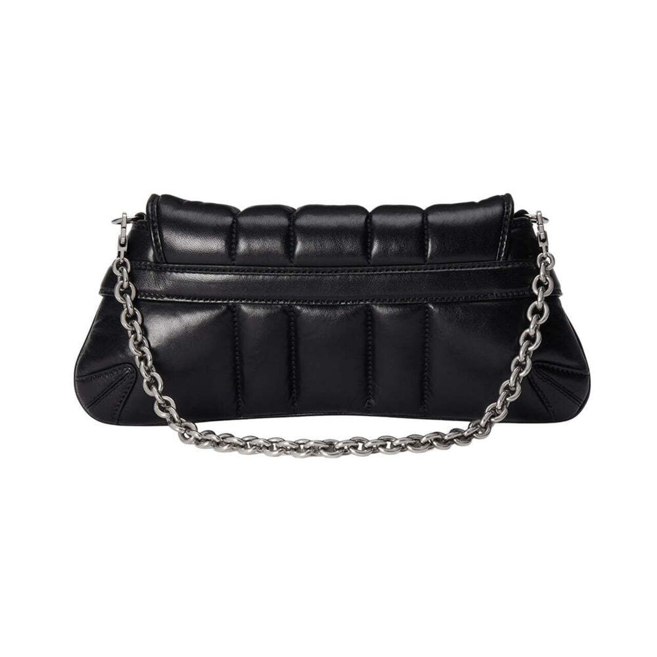 Gucci Horsebit Chain Small Shoulder Leather Bag Black