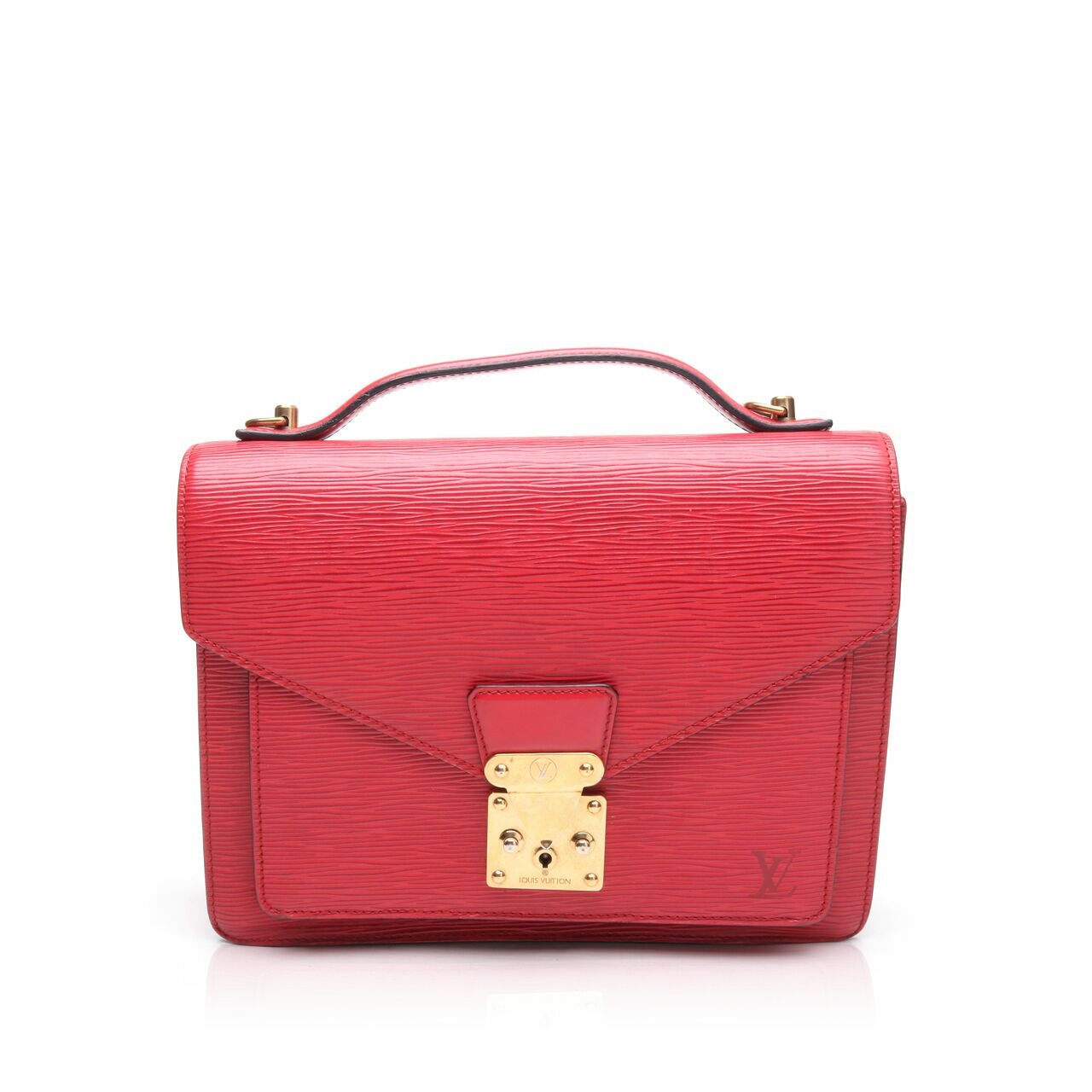 Louis Vuitton Vintage Epi Monceau Red Satchel bag 