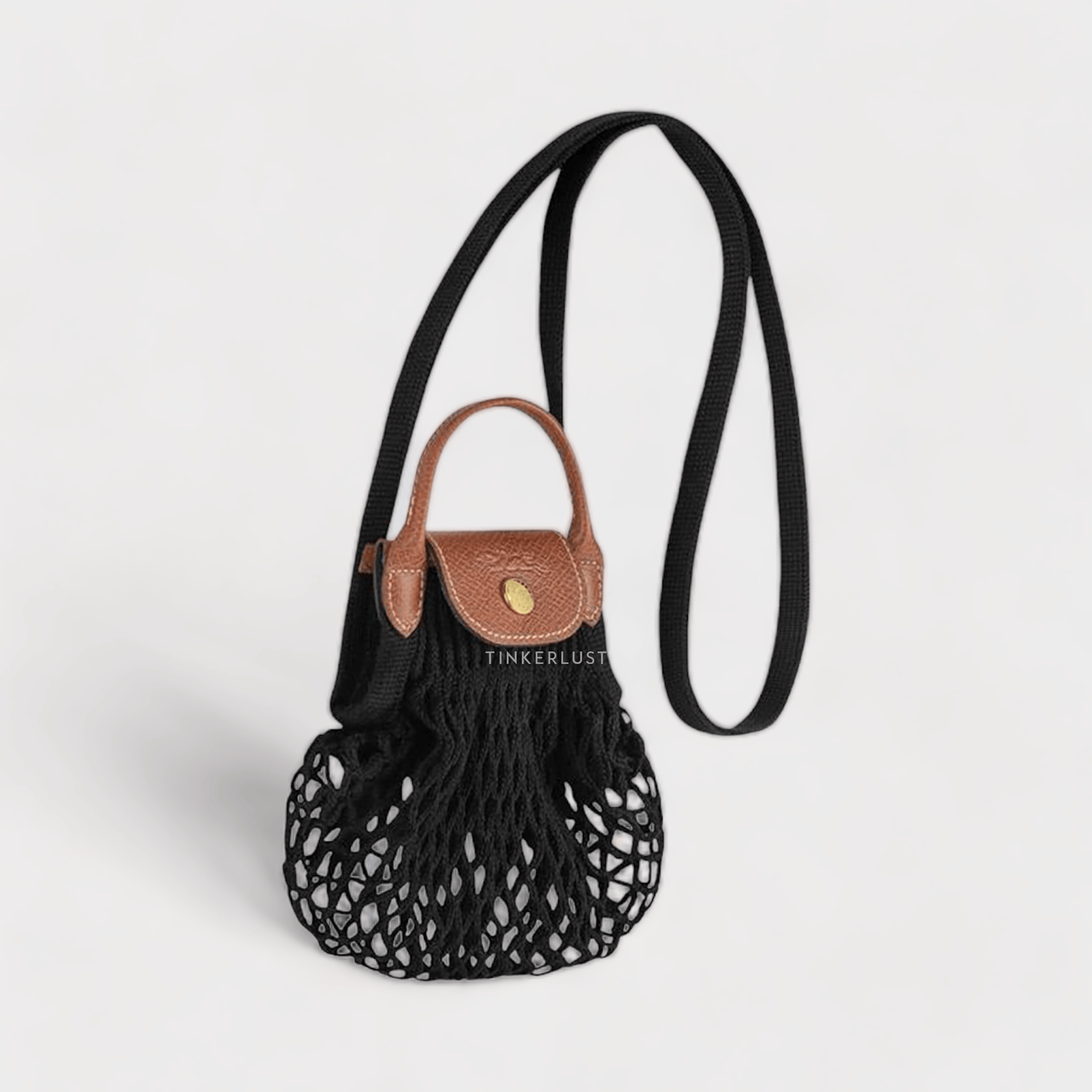 Longchamp Mini Filet XS Sling in Black Sling Bag