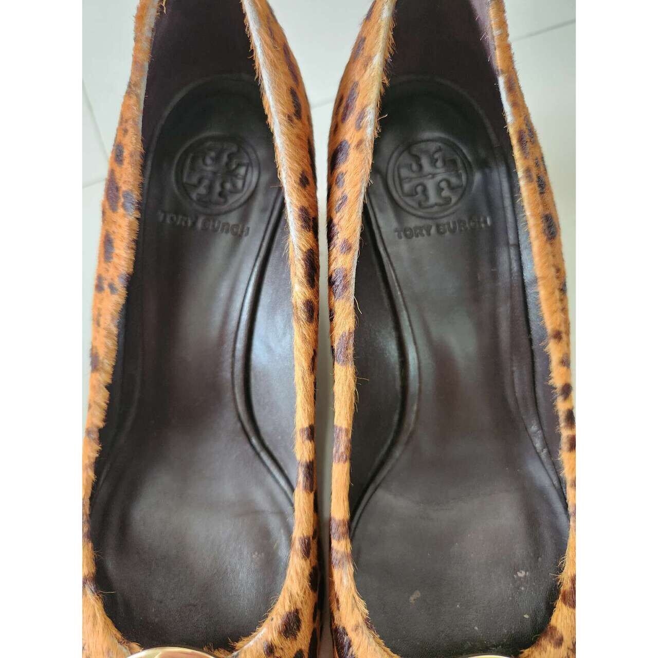 Tory Burch Fur Brown Wedges