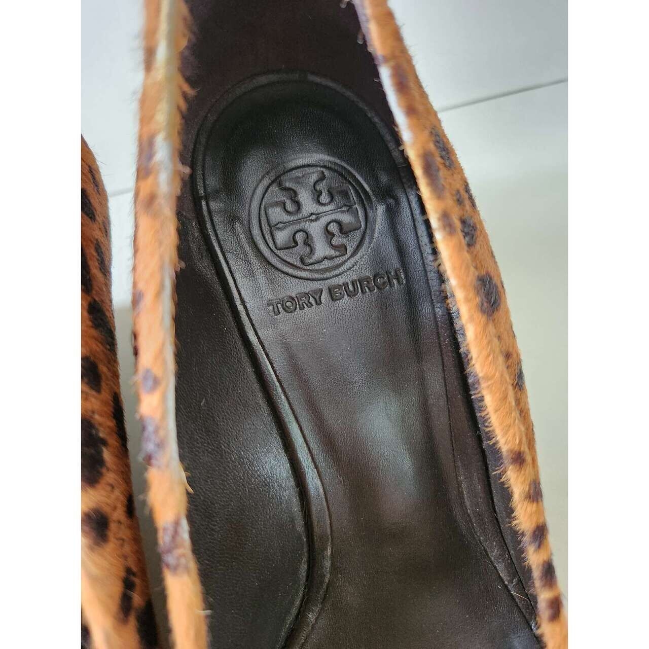 Tory Burch Fur Brown Wedges