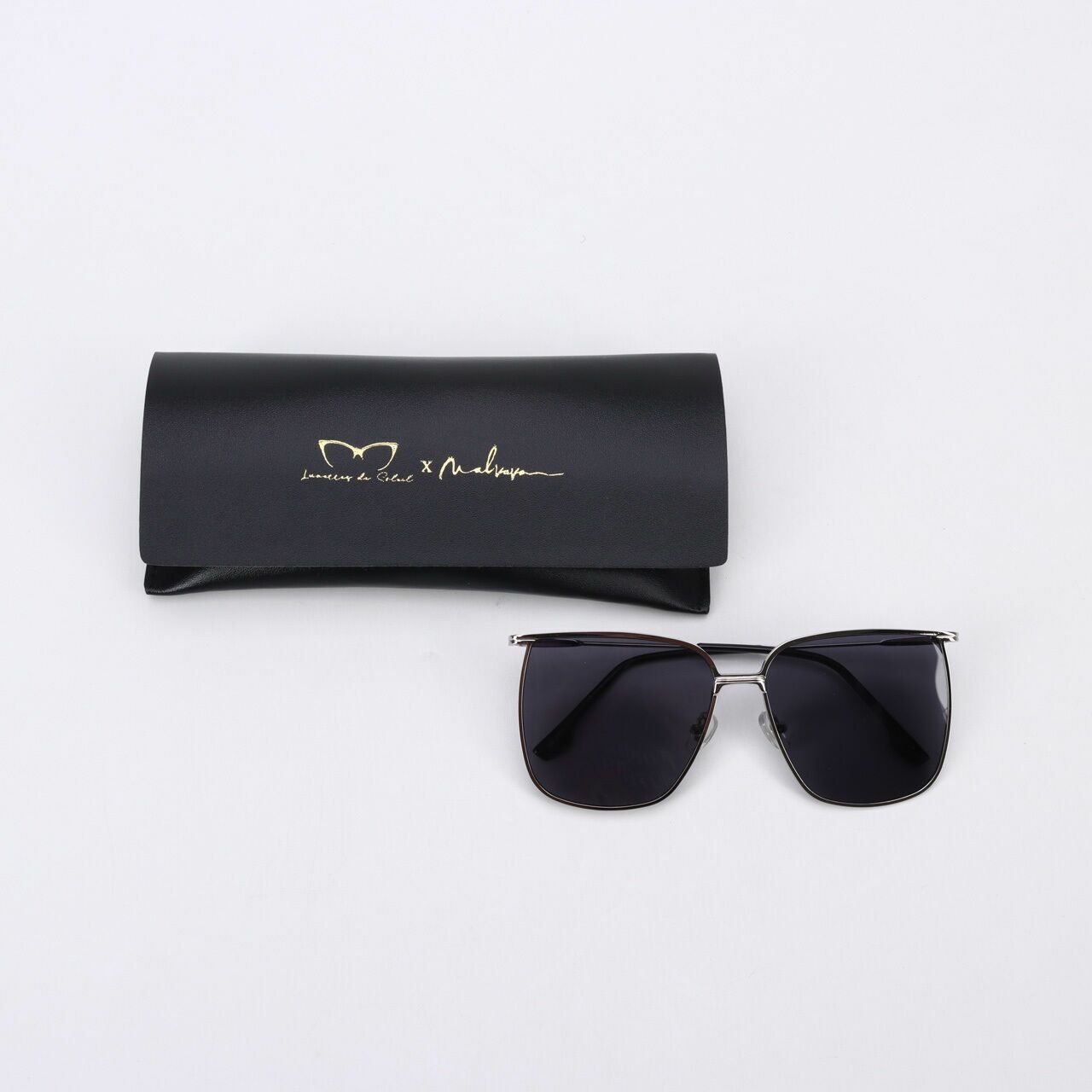 Private Collection Silver & Black Sunglasess