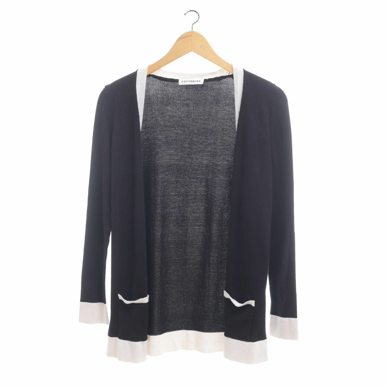 Cotton Ink Black & White Cardigan