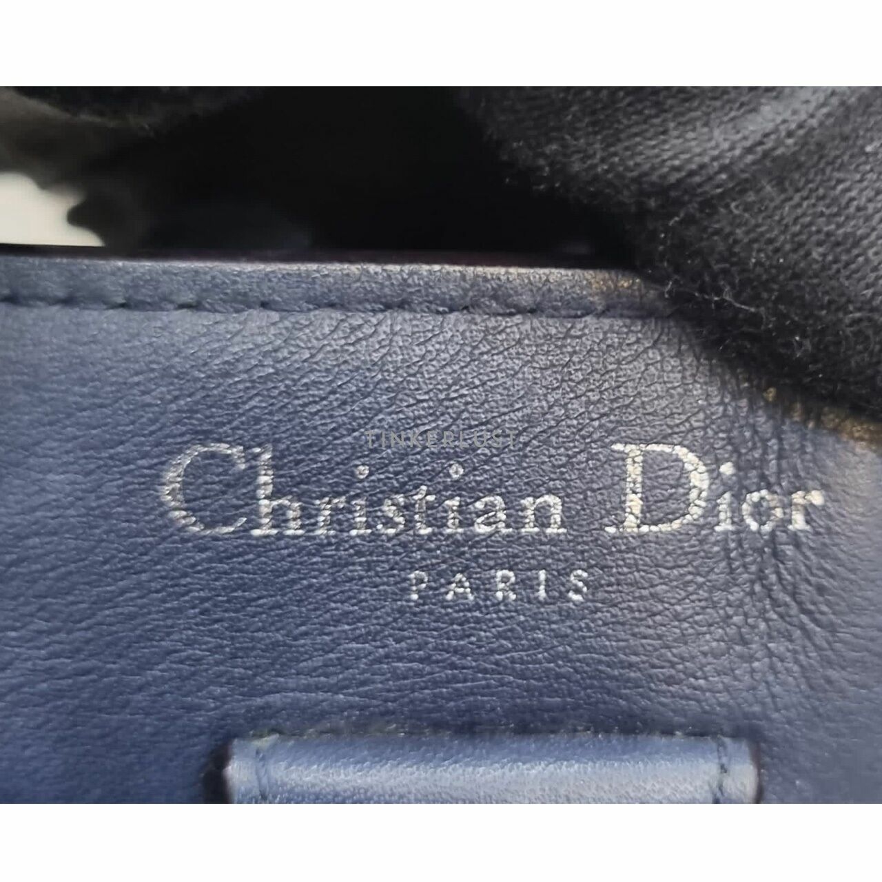 Christian Dior Diorissimo Medium Canvas Mix Leather Blue 2013 Satchel 