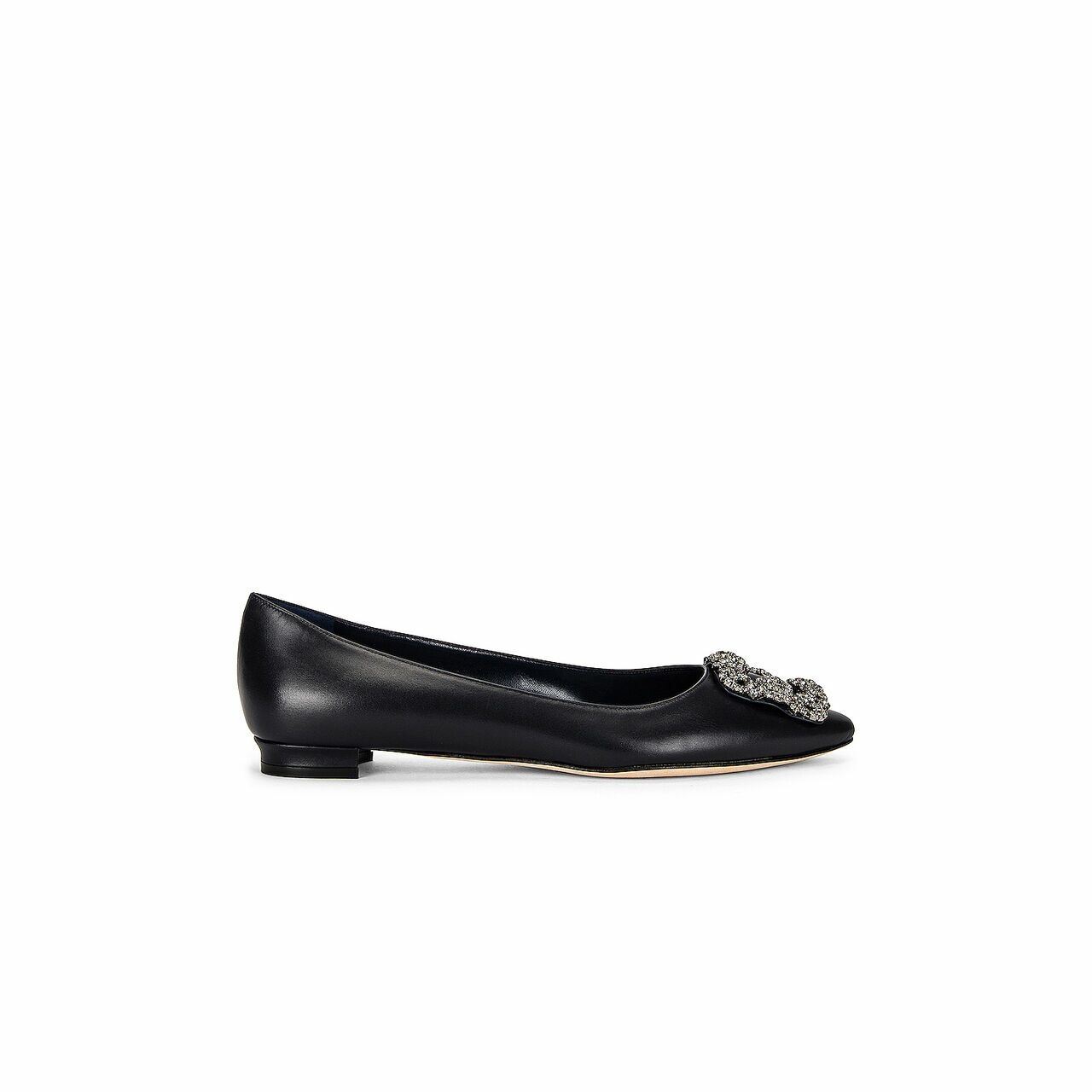 Manolo Blahnik Navy Flats