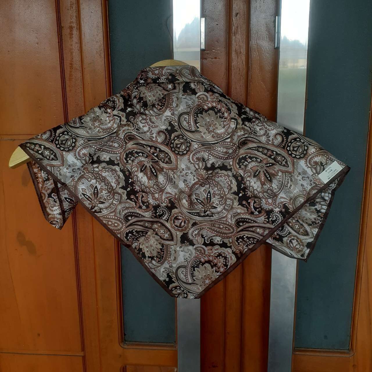 Trussardi Brown Floral Scarf