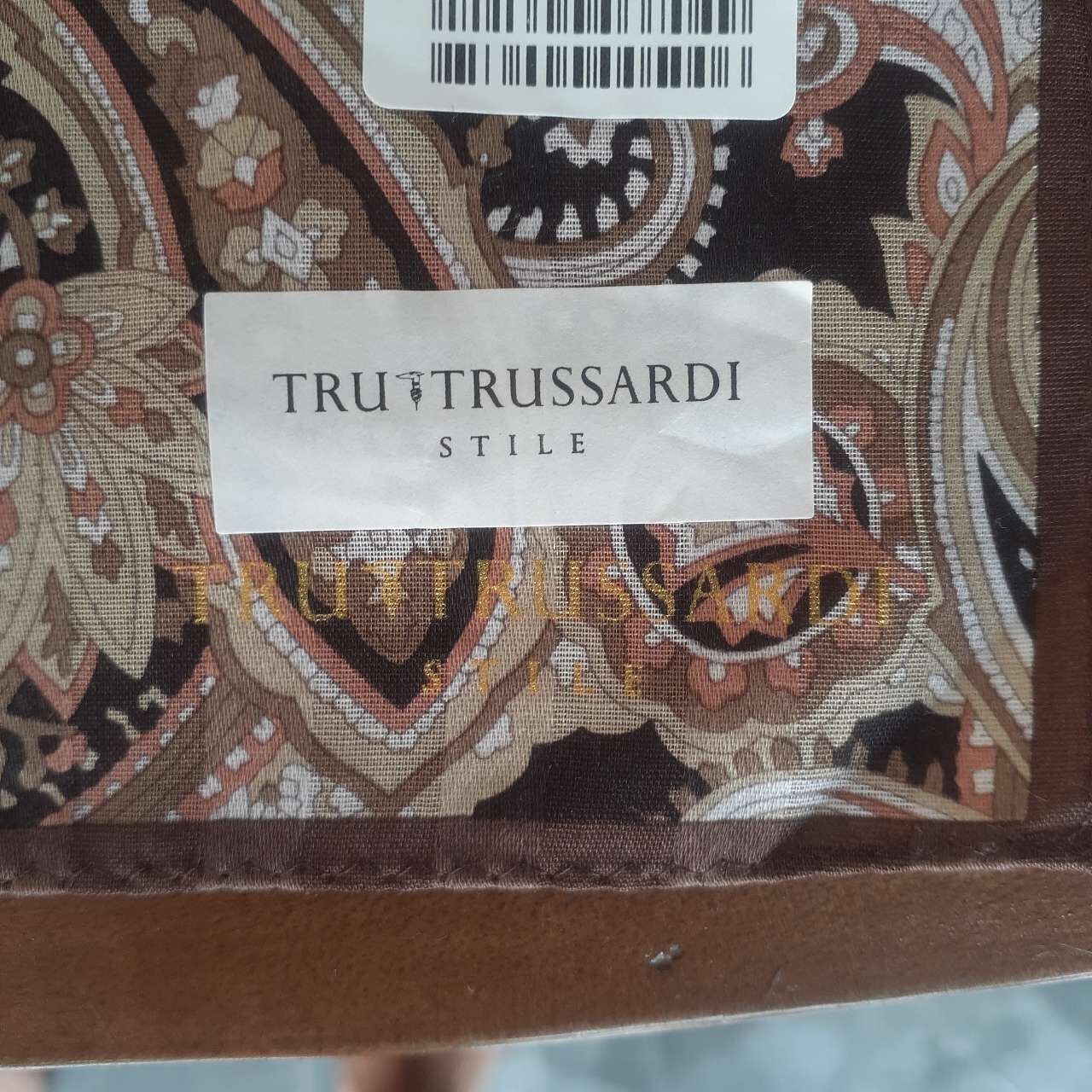 Trussardi Brown Floral Scarf