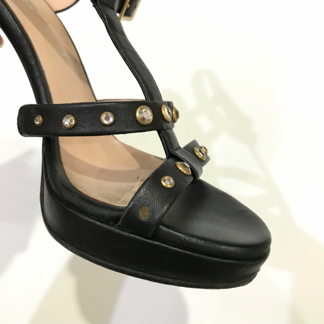 Versace Black Heel Sandal