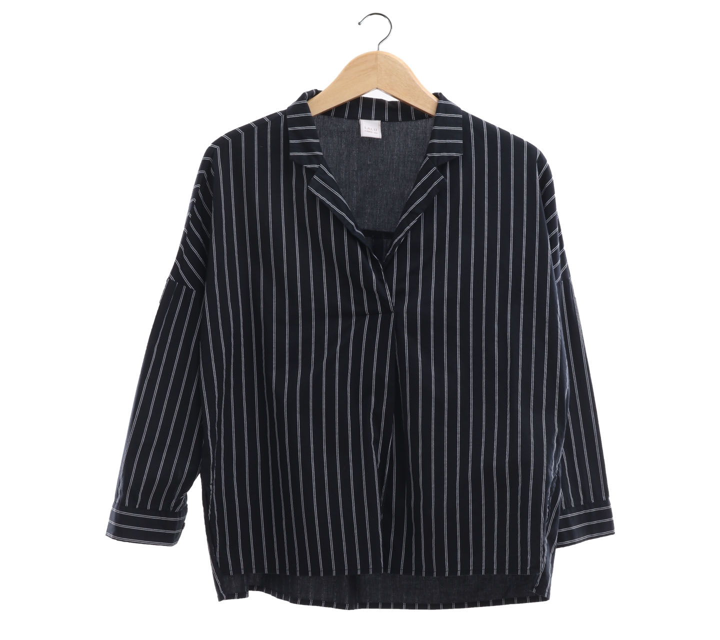 Lalu Black Striped Blouse