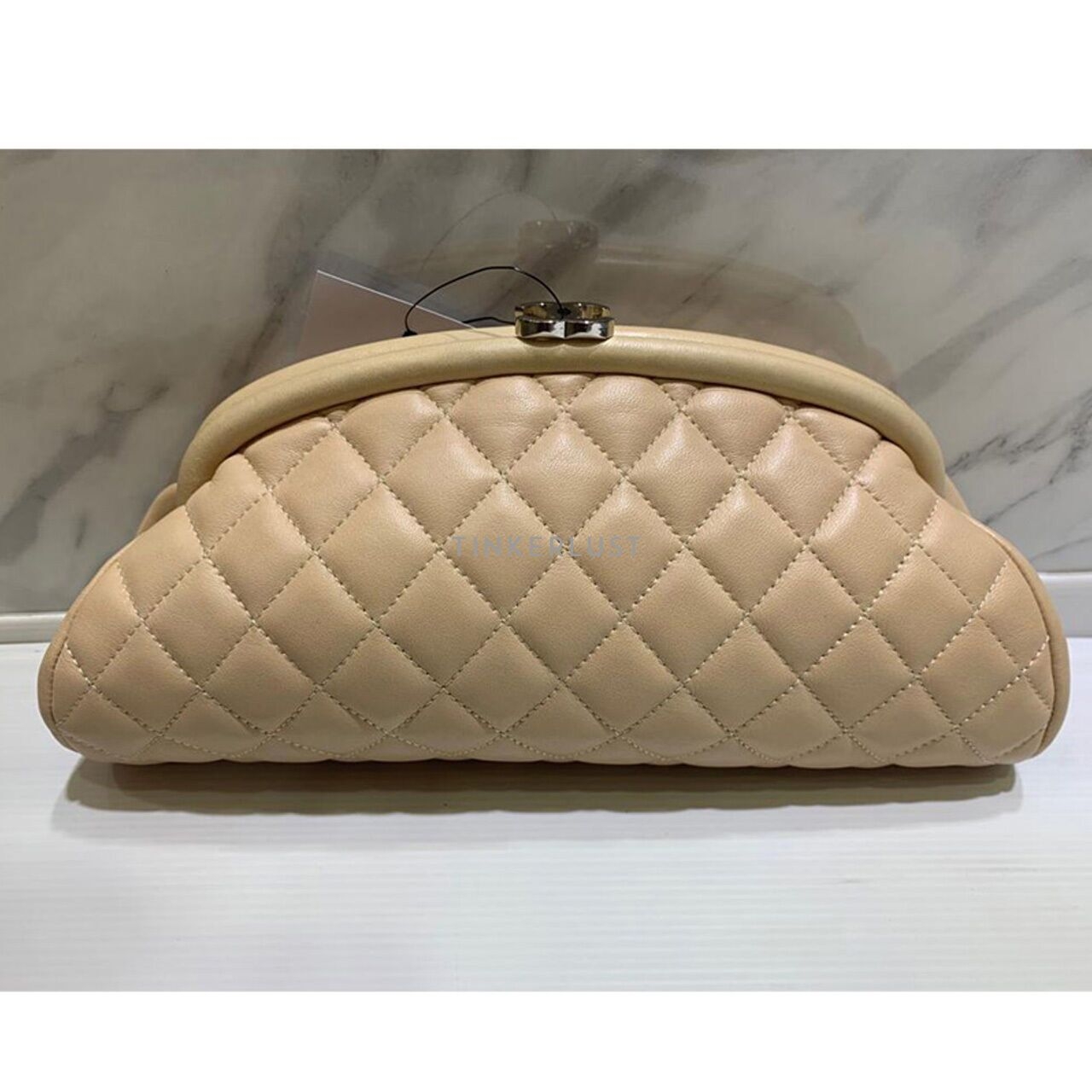 Chanel Timeless Beige Lambskin SHW #12 Clutch 