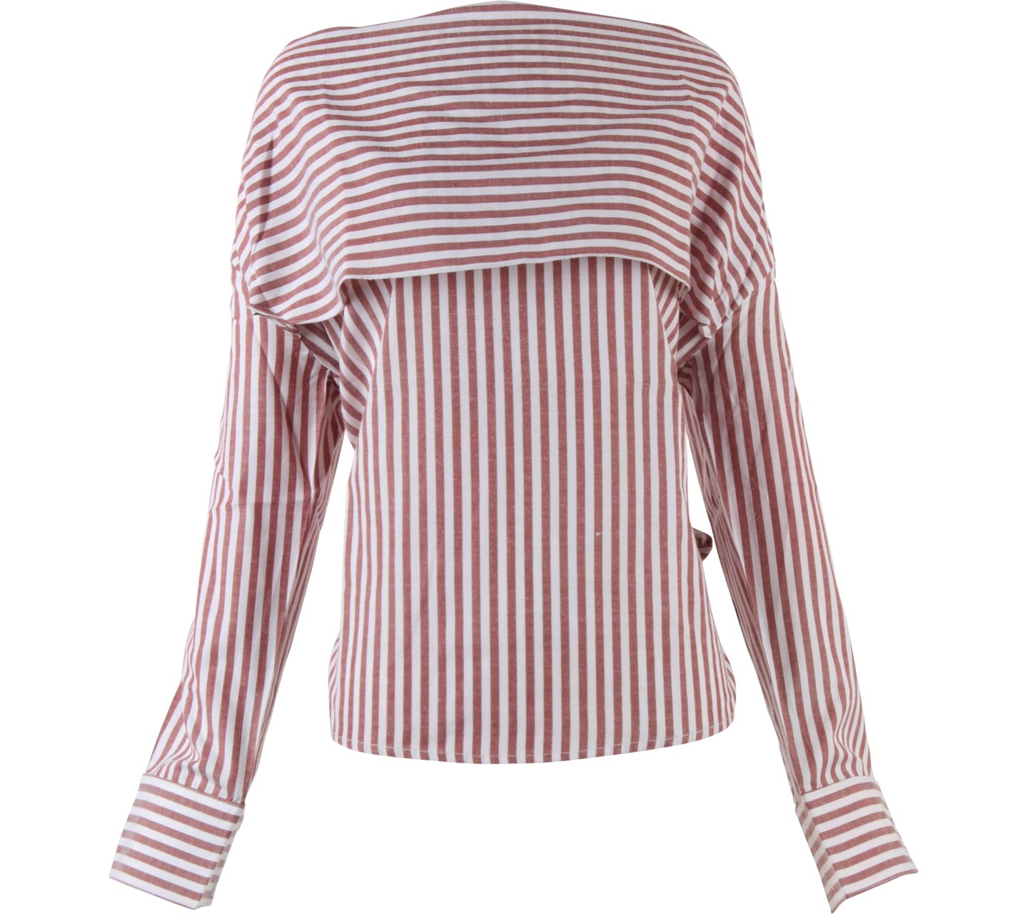 Maryalle Red And White Striped Blouse