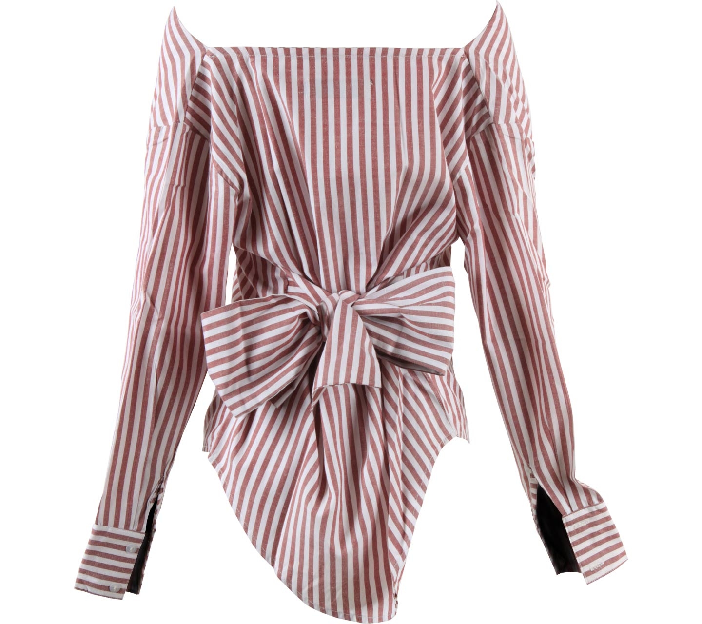 Maryalle Red And White Striped Blouse