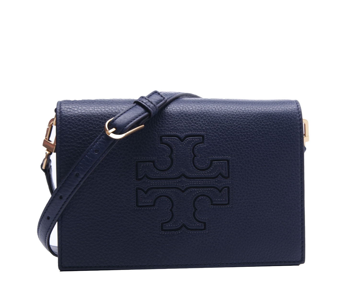 Tory Burch Navy Harper Combo Crossbody Sling Bag