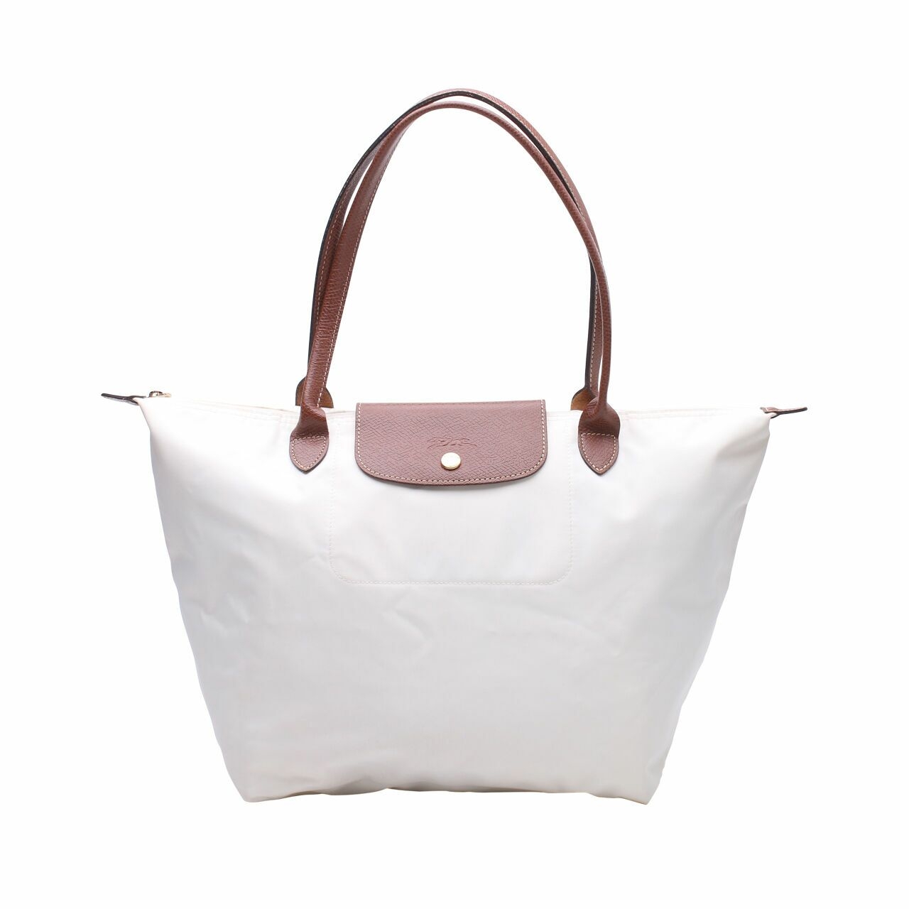 Longchamp White Tote Bag